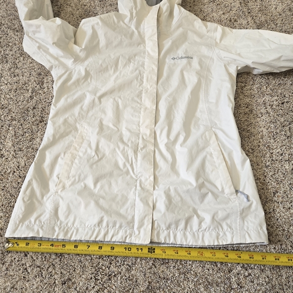 Columbia Windbreaker Size Medium White - Picture 11 of 13